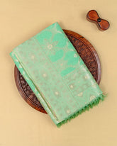 SC3042 - Linen Thread Butta With Neem Zari